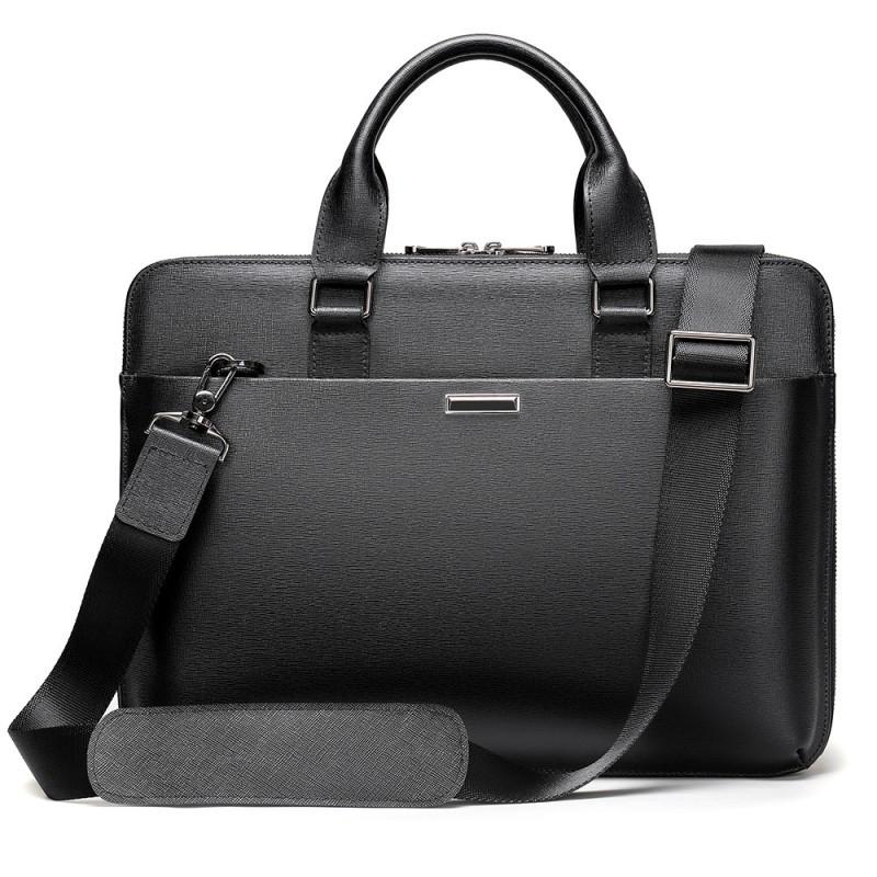 Real Cowhide Men s Bag Leather Briefcase Business Office Laptop Korean Version Handbag Official