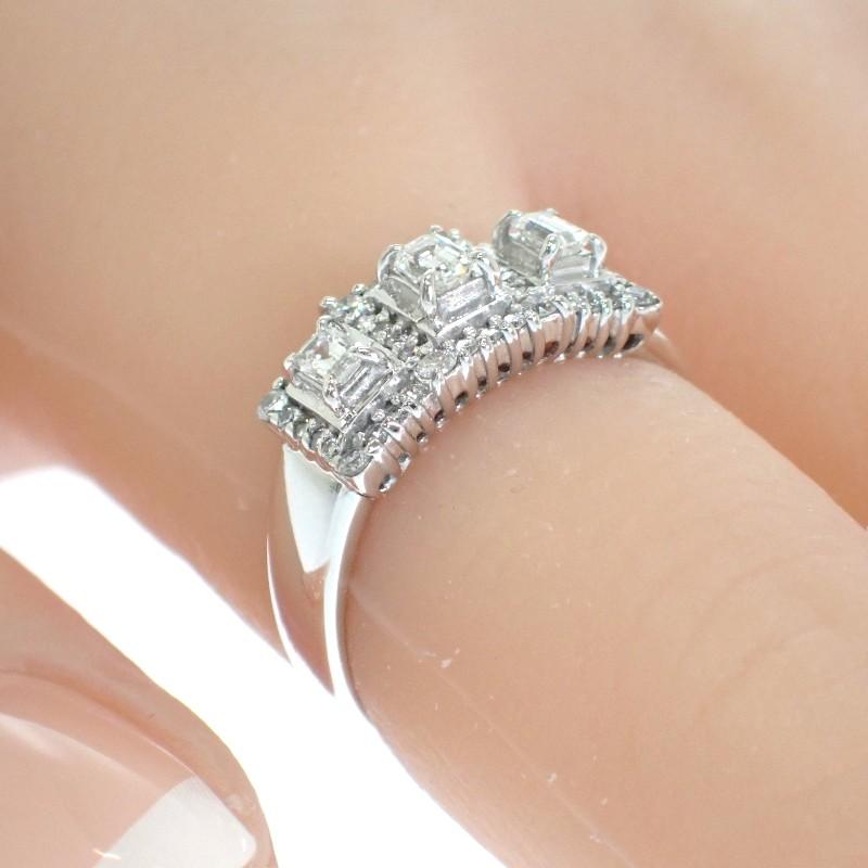 no brand  #13(JP Size) ring K18 white gold Women