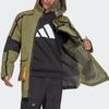 Adidas Xploric Parka Reflective Outdoor Waterproof Multi-Pocket Hooded Jacket With Logo Men Outerwear Army-Green GQ2399