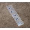 ONLYKXY 360pcs Transparent Sticker Strip Plastic Clothing Size Label - 4 Inch, 6 Size Combination (XS/S/M/L/XL/XXL)