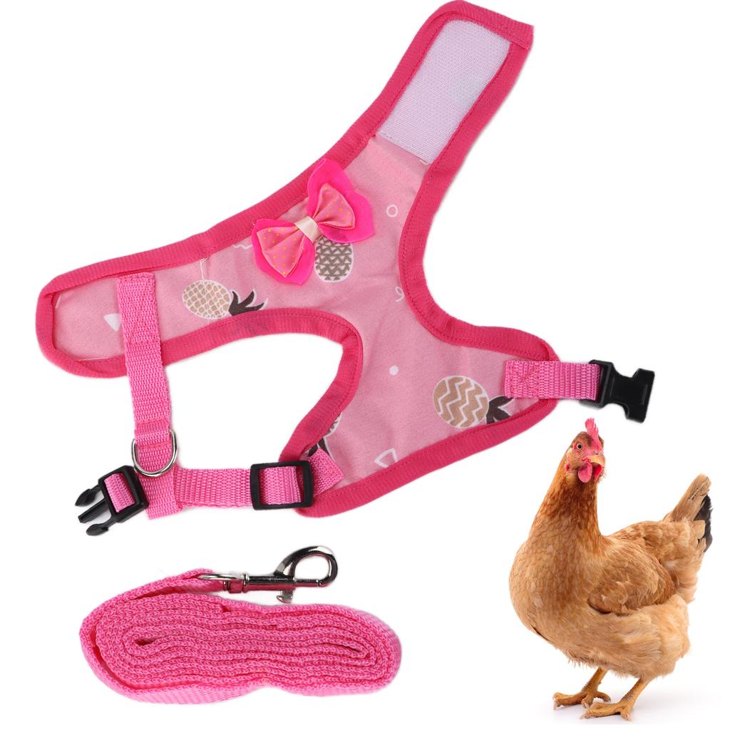 Pet Chicken Traction Rope Training Walking Pet Chicken Adjustable Strap Traction RopeM Pink
