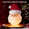 Santa Night Light Magnetic Display Night Light Rechargeable Santa Claus Night Light Silicone Touch for Nursery for Breastfeeding