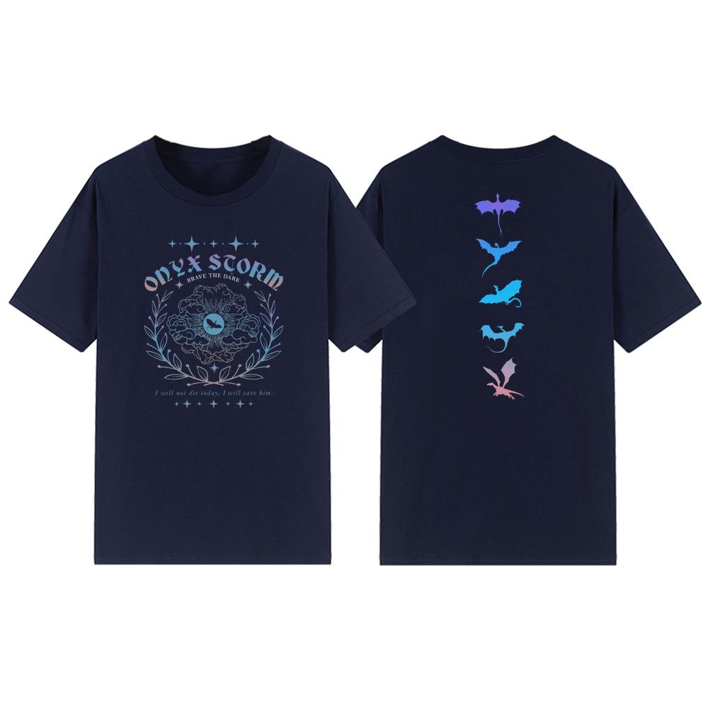 Onyx Storm Basgiath War College T Shirt Xaden Riorson T-shirts Unisex Short Sleeve Tshirts Vintage T-Shirts Bookish Gift Shirt