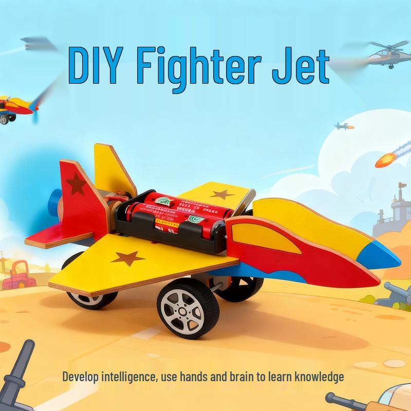 Educational Fighter Jet Toy: Fun Physics Experiment for Primary Students