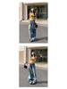 Women's Retro Washed Wide-Leg High-Waisted Slimming Floor-Length Spring Jeans