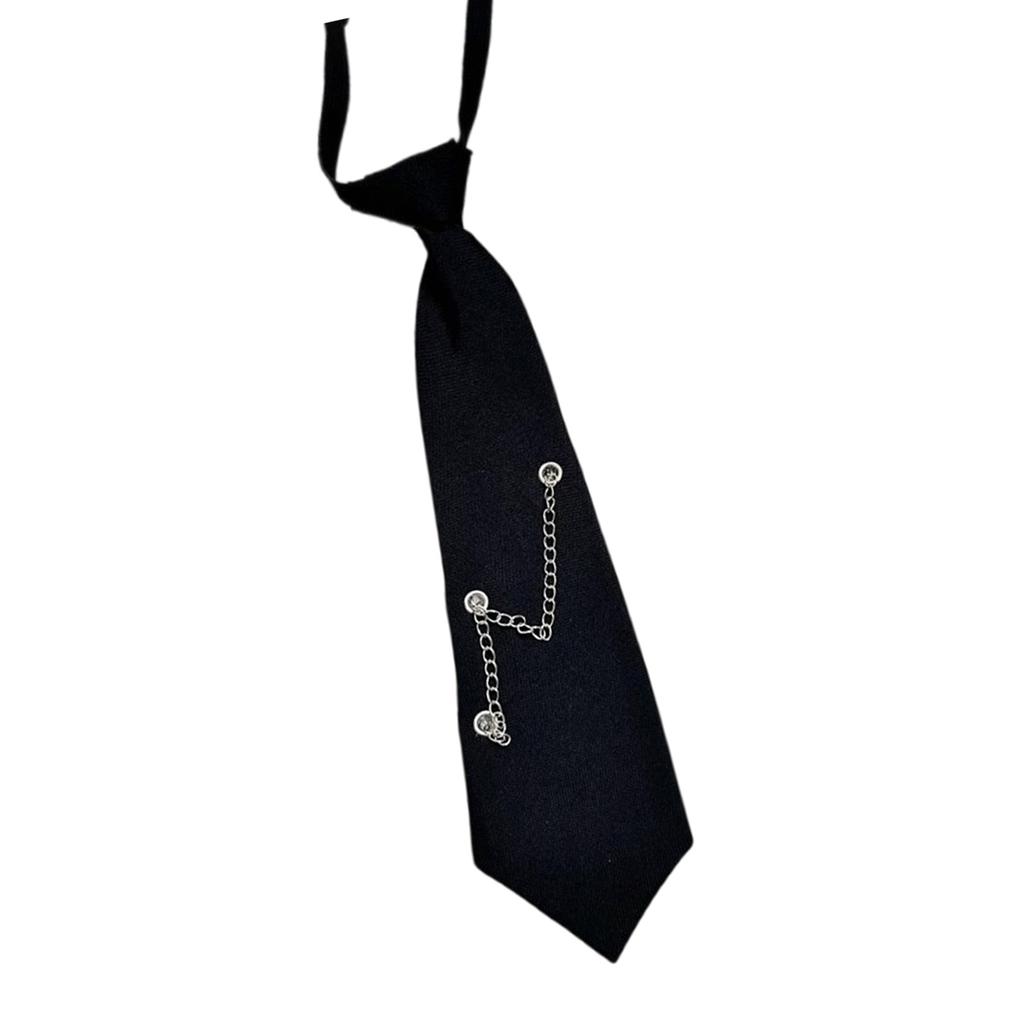 Kids Adjustable Neck Chain Tie With 3D Heart Design And Accent Stylish Accessory For Prom Casual Event