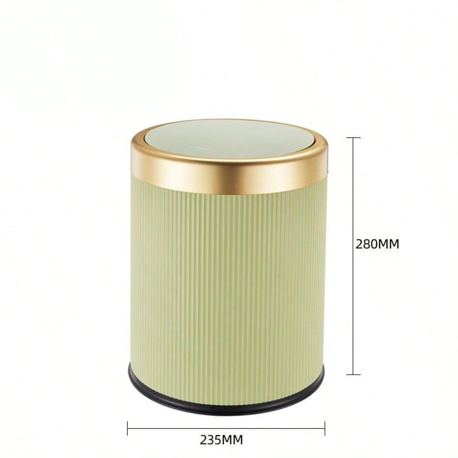 Fashionable Circular Wastebasket Durable Plastic Recycle Bin Large Capacity Double Double-layer Kitchen Garbage Cube Trash Can