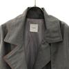AMERI UNDRESSED Back Pleated Layered coat FREE gray Lined trench coat Women Used