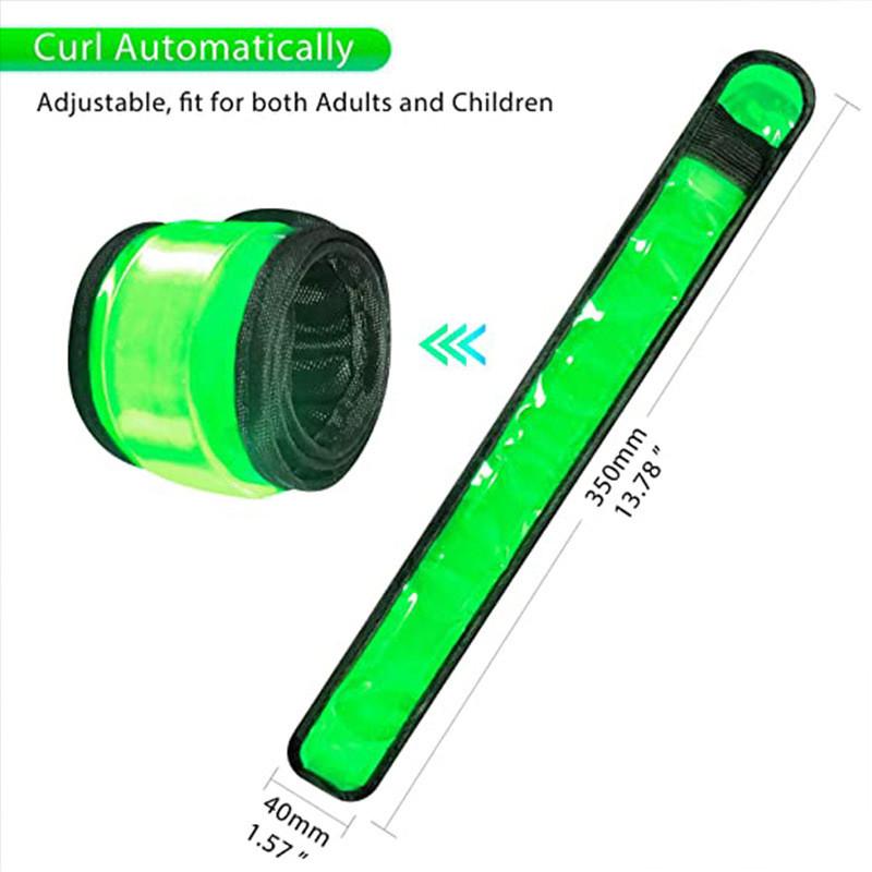 

Colorful Outdoor Led Glowing Hand Bands For Night Running And Cycling Safety Signal зелений