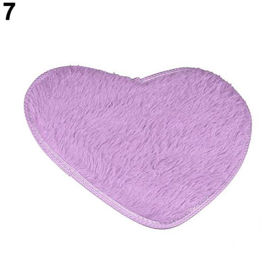 Fashion Love Heart Shape Non-slip Bath Mat Kitchen Living Room Bathroom Rug