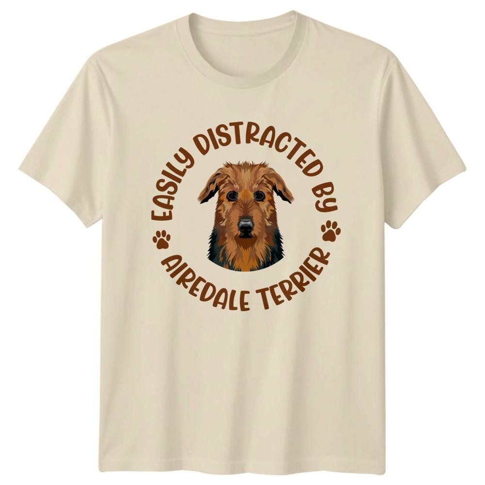 Easily Distracted By Airedale Terrier TShirt Airedale Terrier Dog
