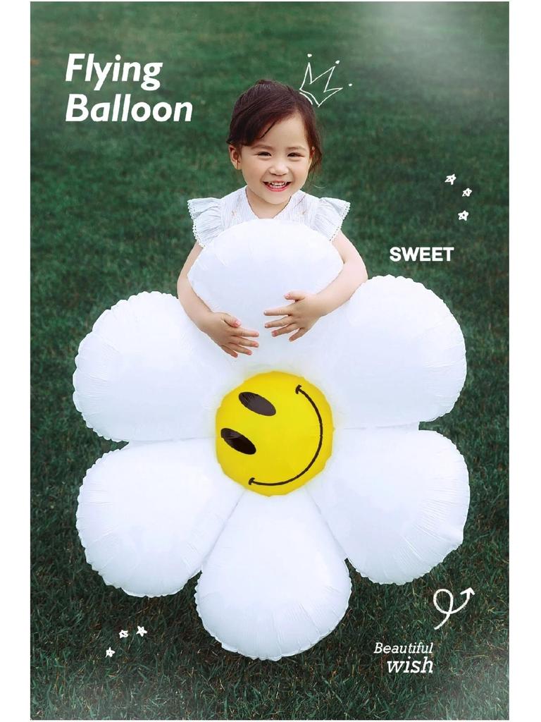 2nd Birthday Smiley Face Number Balloons for Kids - Outdoor Decoration & Photo Props (Boys & Girls)