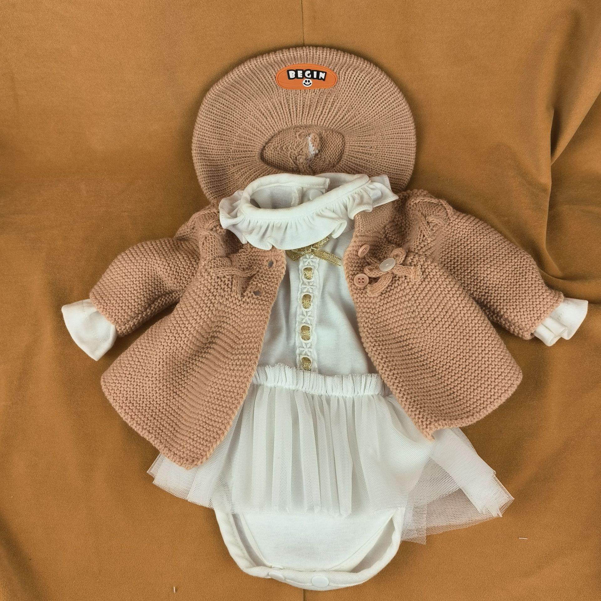 

55см Виниловая Кукла Реборн Одежда Туту 55cm светло-коричневого