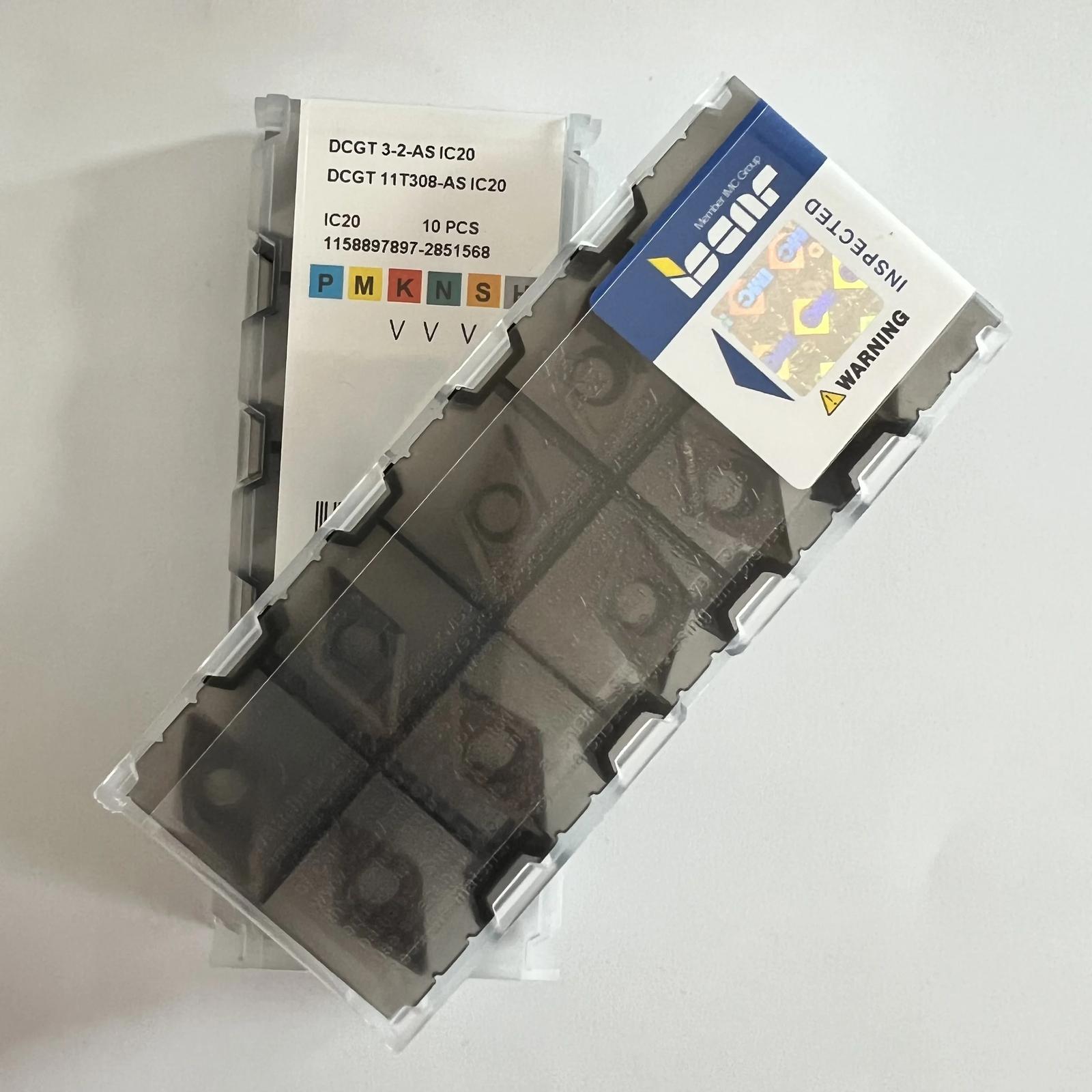 

DCGT11T308-AS IC20 Industrial indexable carbide inserts 10 Pcs