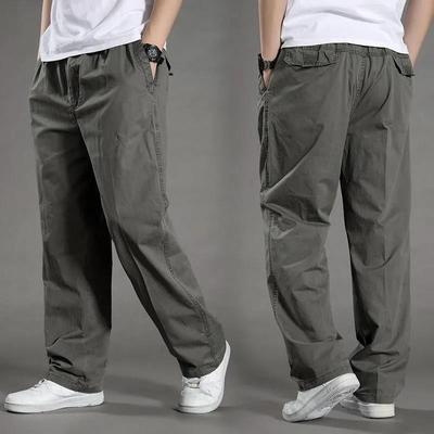 Sommer Plus Größe männer Breite bein Hosen Multi-taschen Overalls Gerade Casual Hosen Outdoor Lose Version Sport Hosen