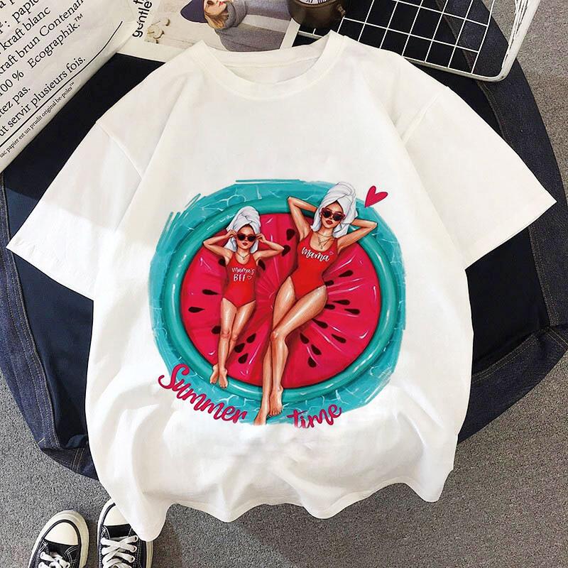 Mother Kids Kids T-shirts Girls Summer New Super Mom Dad Clothes Baby T Shirts Children Cute Sleeve Clothing Graphic T-shirt Tee