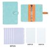 A6 PU Leather 6-Hole Planner with Cash Envelope and Notebook Inserts