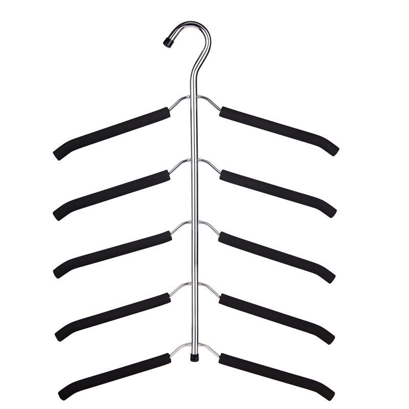 Space-Saving Non-Slip Five-Layer Foam Clothes Hanger for Home Wardrobe Storage