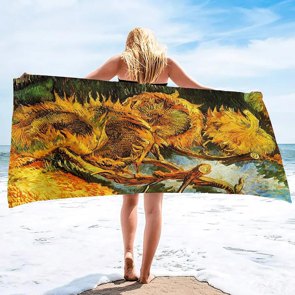 Starry Night Sand Free Beach Towels Absorbent Oversized Bath Towel Large Size Hand Towels for Swimming Bathroom Pool