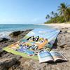 Ultra-Soft Beach Towel with Bluey Theme,Ideal for Pool - Camping, Diving - Perfect Travel Essential, Vibrant Beach Towel.