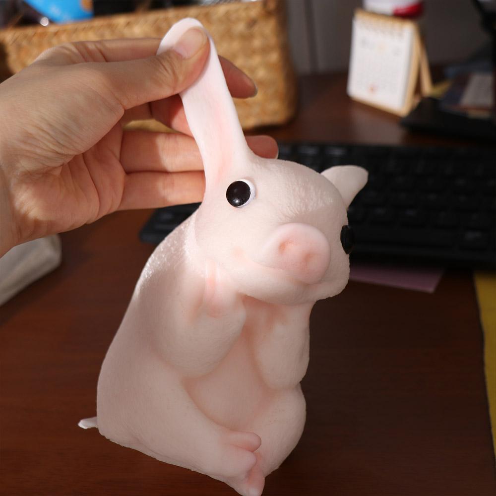 Slow Rebound Simulation Piggy Squeeze Toys Cartoon Big Piggy Fidget Toy  Adults