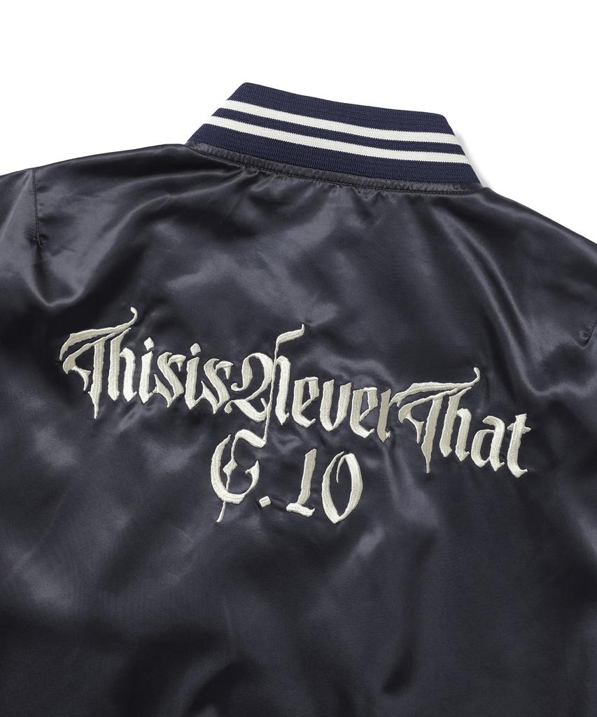 Thisisneverthat Satin Jacket Navy
