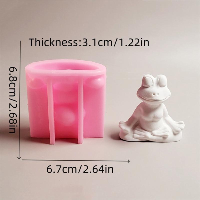 Animal Silicone Molds Epoxy Resin Molds Castings Molds Yoga Frogs Molds Plasters Molds for Home Decoration