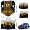 2 Way Car Audio Amplifier Distribution Block Meter 0/2/4 Input 4/6/8 Output Copper Premium Power Distributor Connection Block