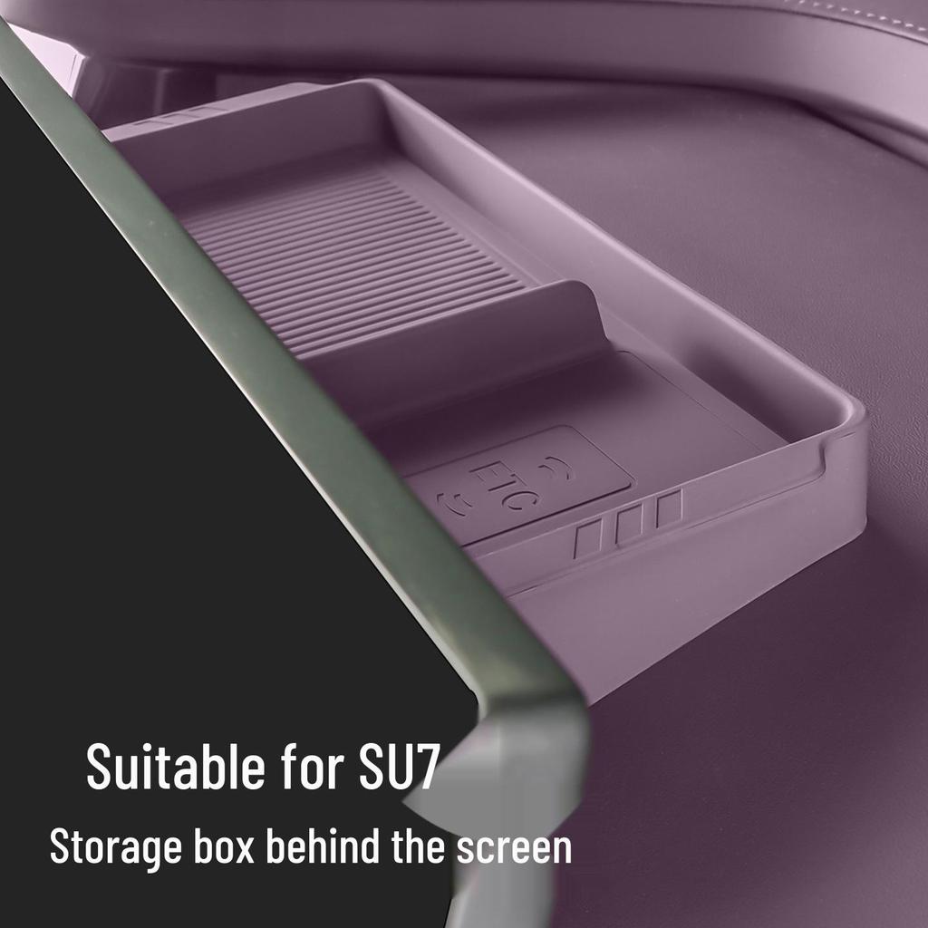 Rear Console Organizer for Xiaomi SU7 - Decorative Storage Box and Accessories Holder