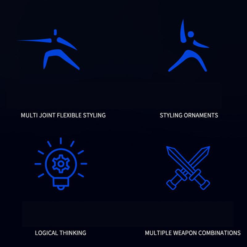 Knight Action Figures Paladin 13 Jointed Movable Shapeshift Robot 3D Printed Mannequin Character Assembl Toys Kids Gifts