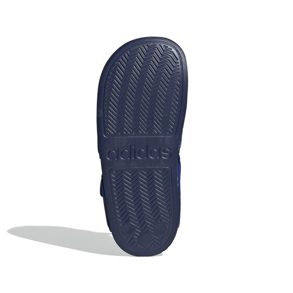 Adidas Junior Adilette Sports Boys and Sizes Team Royal Blue cm Sandals, Girls, 17-22cm, LWS09, Blue/Green Sparkle/Dark (ID2626), 19.0