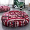 Colorful Bohemian-Style Cotton Linen Floor Cushion: Ethnic Meditation Seat Tatami Mat for B&B