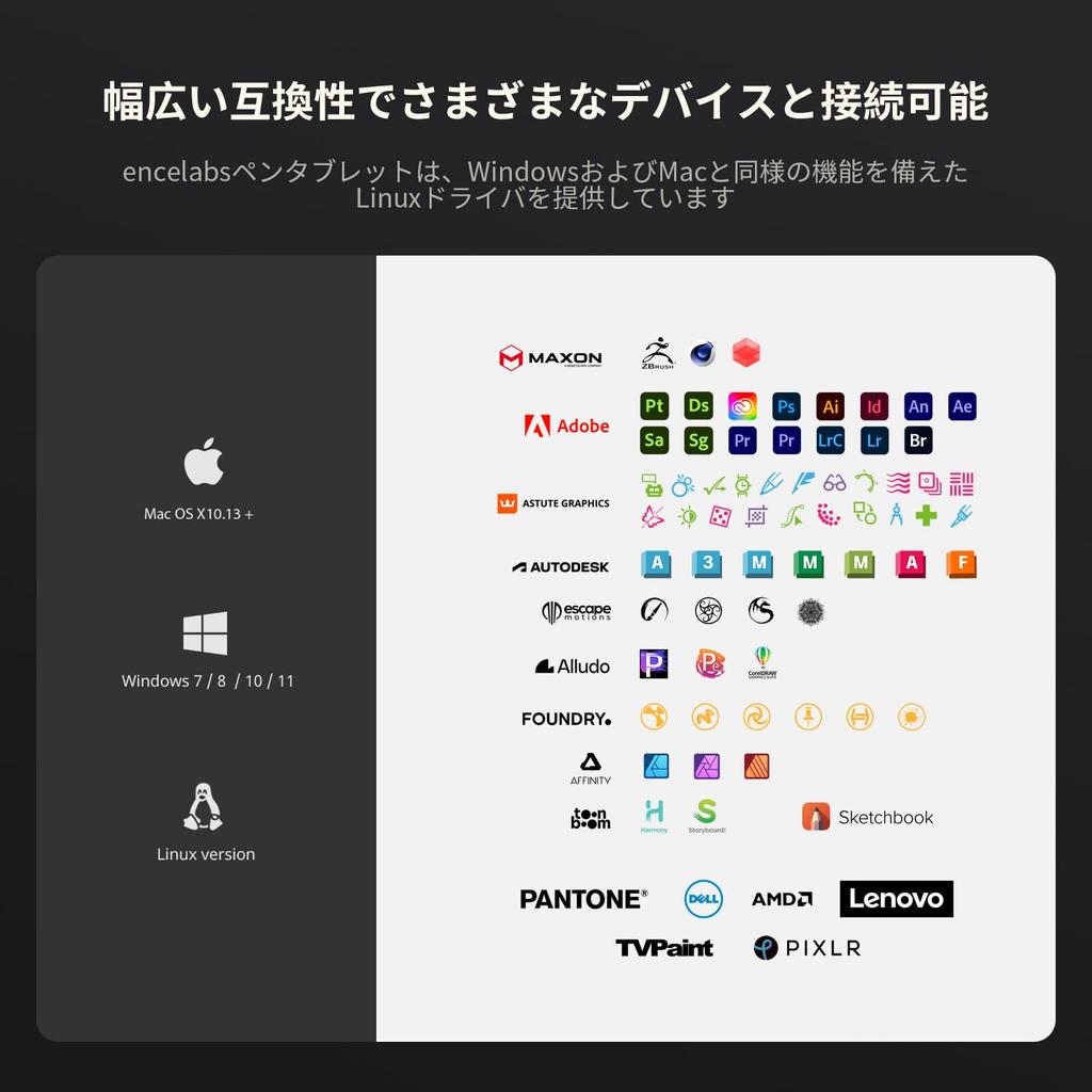 Tabletă cu stilou XENCELABS Mică standard de 8 inchi Tabletă portabilă de suport fără fir Tabletă Digital Art Pad 2 dimensiuni de pixuri Ultra subțire 8 mm 8192 Nivele de presiune