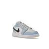 Air Jordan 1 Low GS Ice Blue Kids Sneakers Black Sail White 554723-401