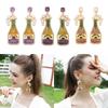 Festive Bottle Champagne Earrings Unique Designs Carnivals Stud Earrings Lightweight and Comfortable Earrings Jewelry