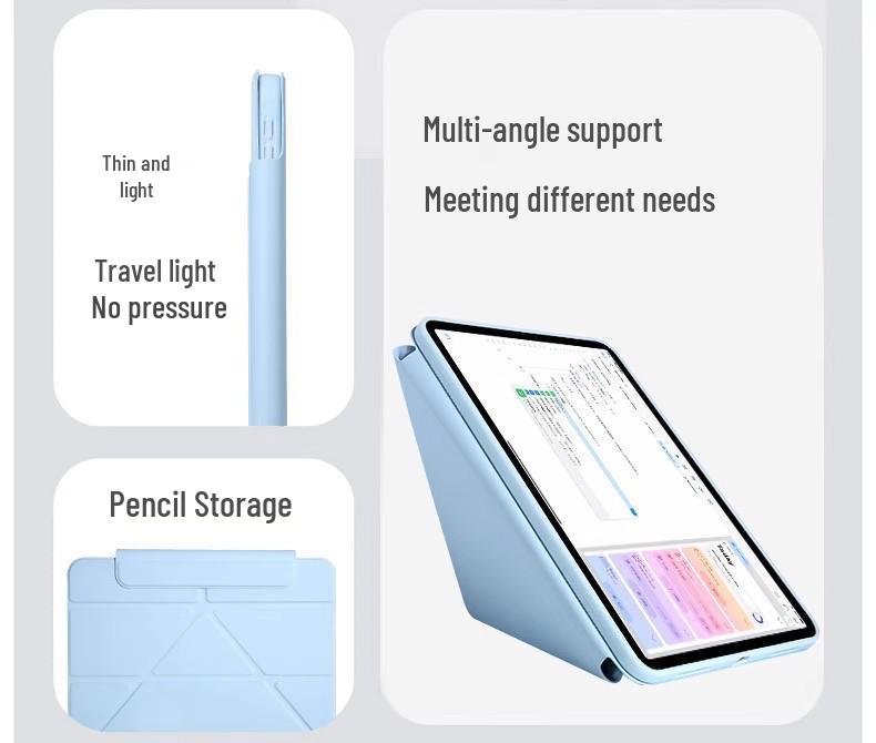OPPO Pad 6 Series Y-fold Buckle Mini 8.8 Silicone Flip Cover Air 5 Protective Case