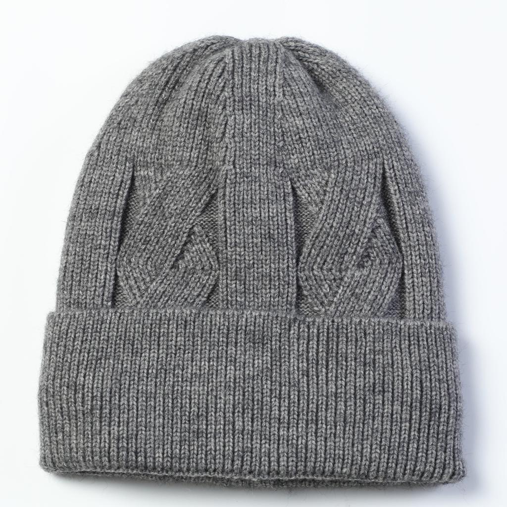 Herbst und Winter Neue Herren Warme Pullover Kappe Plus Samt Verdickt Zopfmuster Radfahren Gehörschutz Kappe