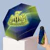 Newcastle United Football Pattern Printed Mini 5 Folds 8 Ribs Compact Umbrella Windproof Waterproof Lightweight Portable Folding