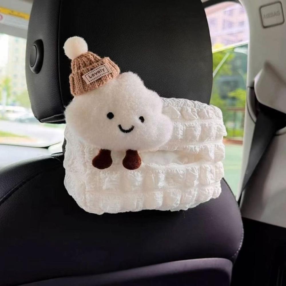 Multifunctional Car Hooks Cloud Car Accessories Set Cute Car Tissue Box