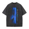 Anime DARLING In The FRANXX Zero Two Print T-shirt Men Women Tshirts Short Sleeve Cotton Clothing Washed T Shirt Harajuku Tops