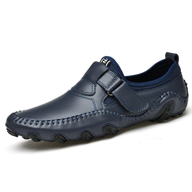2025 Men s Plus Size Breathable White Loafers - Soft Sole Casual Driving Shoes 41