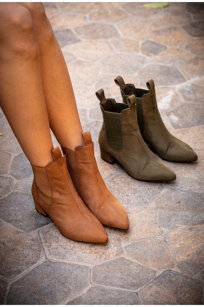 Women's Fashion Style Special Design Low Heel Elastic Boots