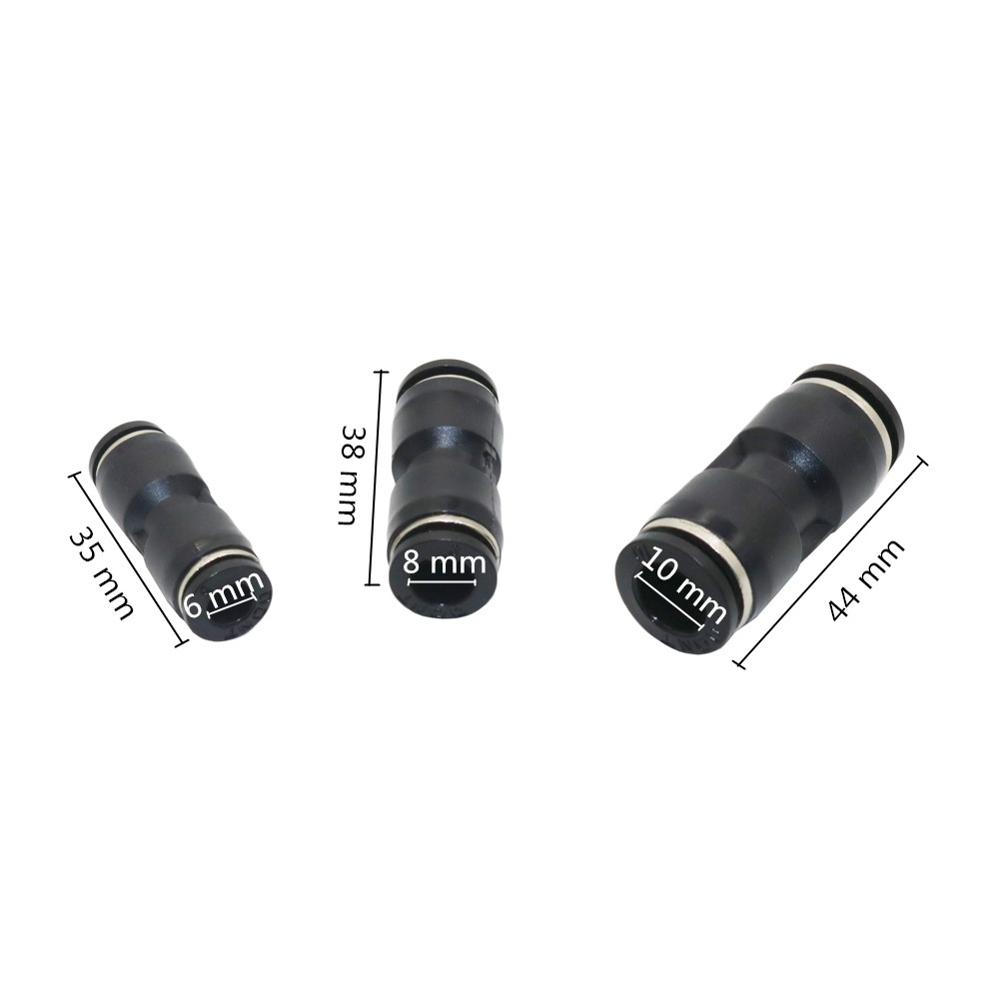 6mm 8mm 10mm Out Diameter Pneumatic Fitting Hose Connector Tube Plastic Joint Compressor Push-in Quick Connector Pipe Interface