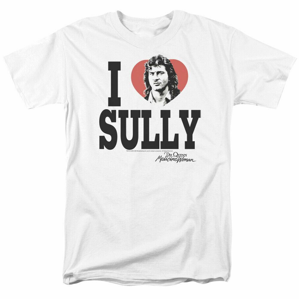 

Dr Quinn Medicine Woman I Heart Sully T Shirt Mens Licensed Classic TV White M