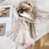 100% Wolle Karierter Schal Herren Damen Paar Warm Kaschmir-Mischung Karriert Winter Halswärmer