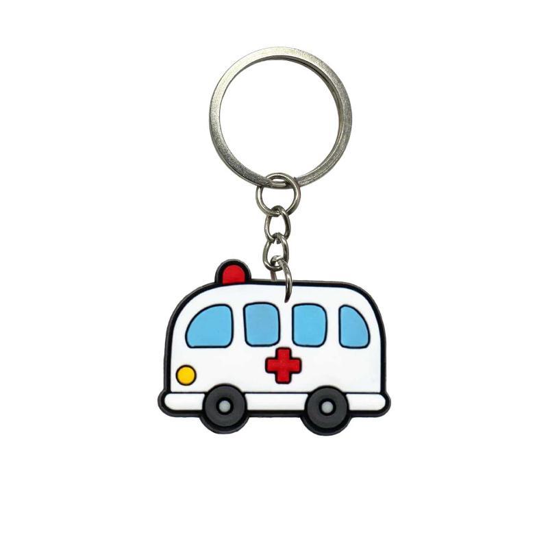 Cute Medical Themed Silicone Keychains With Blank Label Tags Lovely Cartoon Designs For Nurses Doctors Gifts Daily Use