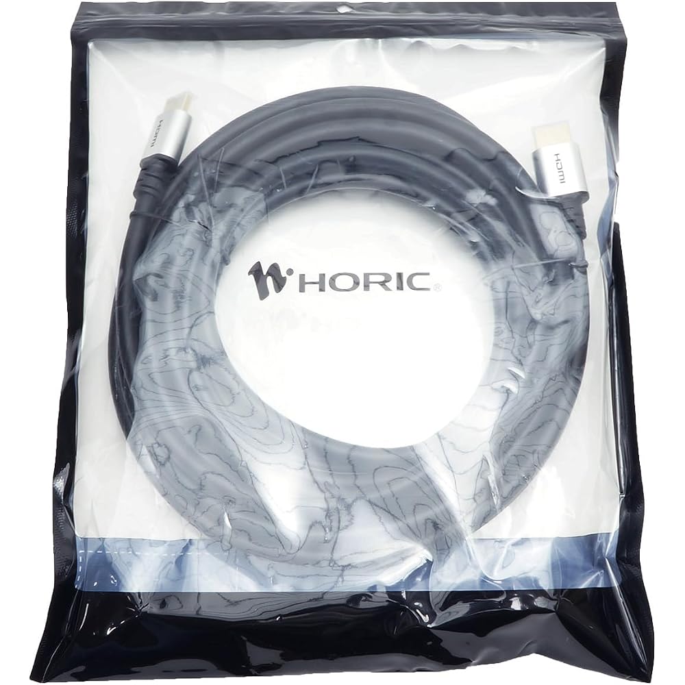 HORIC HDMI Cable 6m 8K/60p 4K/120p 48Gbps HDMI 2.1 HDR Silver SV60-016BK