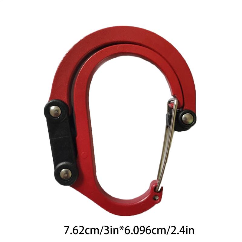 Multifunctional Hybrid Gear Clip Carabiner 360 Degree Rotating Hook Strong Buckle Camping Hiking Travel Backpack Outdoor Gadget