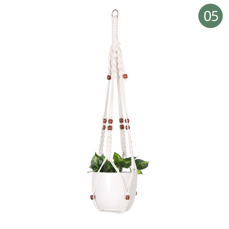 Creative Woven Cotton Plant Hanging Basket Set