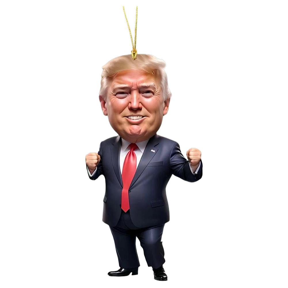 Akrylová Vtipná Ozdoba Donald Trump Trump Prezidentský Prívesok Trump Amerika Prezidentské Voľby Dekor Rekvizita na Zrkadlo do Auta